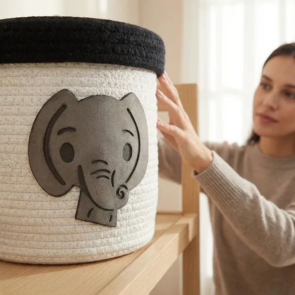 White_And_Black_Cotton_Storage_Container_For_Home_Storage