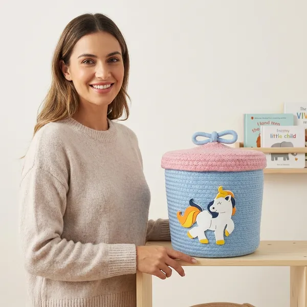 Skyblue_And_Pink_Jute_Storage_Basket_For_Home_Storage