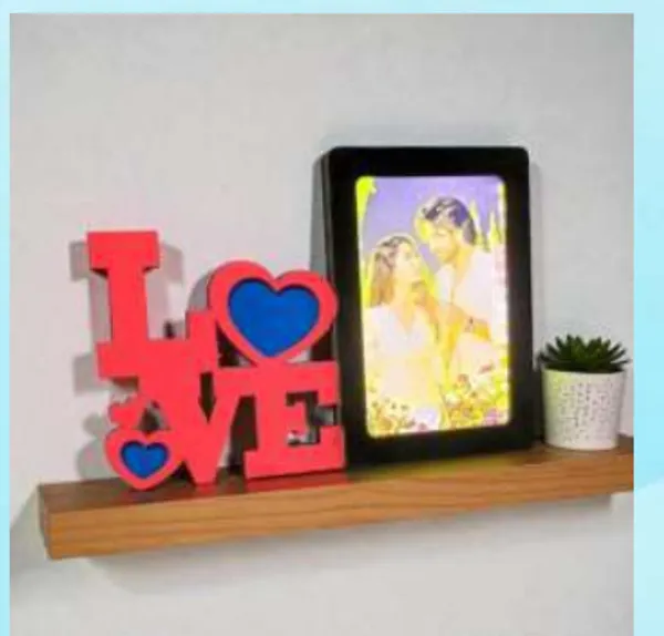 Customisable_Red_And_Black_Plastic_Wall_Shelf_With_Frame_For_Home_Decor_Furniture