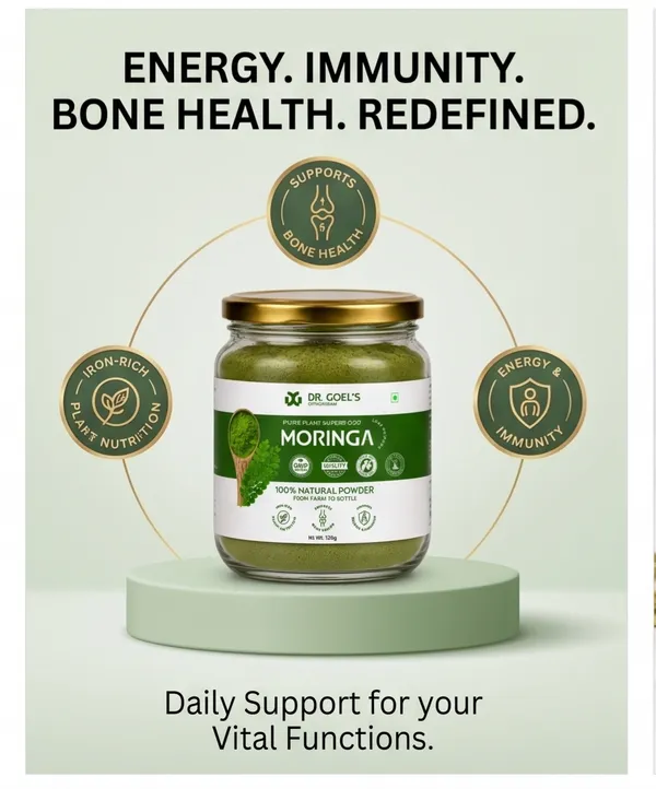 Dr._Goel's_100%_Natural_Moringa_Leaf_Powder_125g_-_For_Bone_strength_and_Immunity