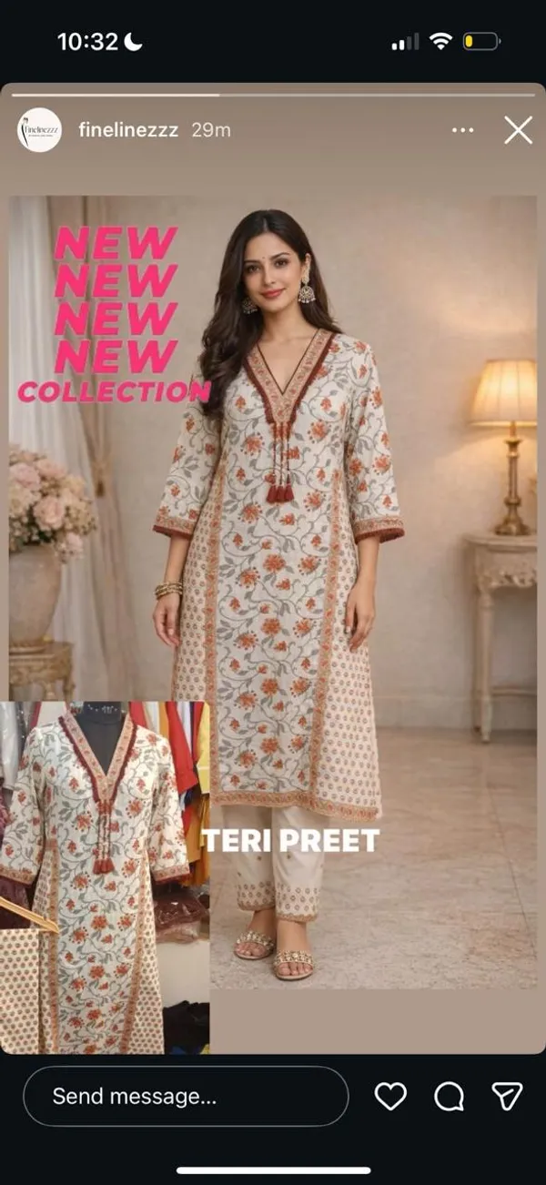 Multicolor_cotton_Kurti_With_Palazzo_Set_For_Women