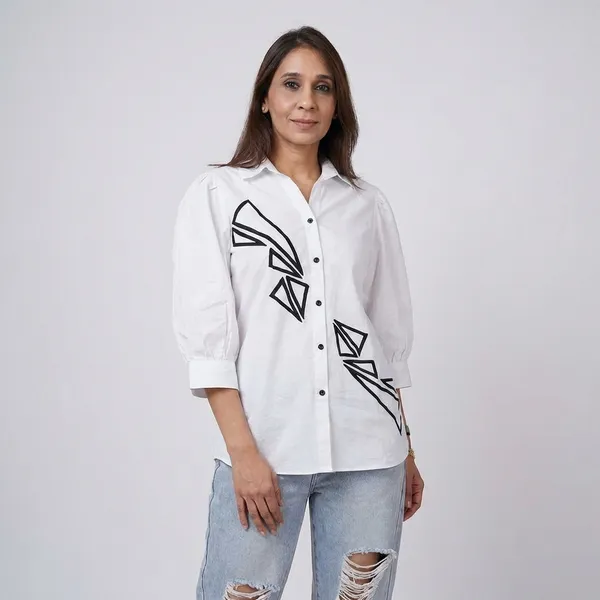 White_cotton_Button-Down_Shirt_For_Women