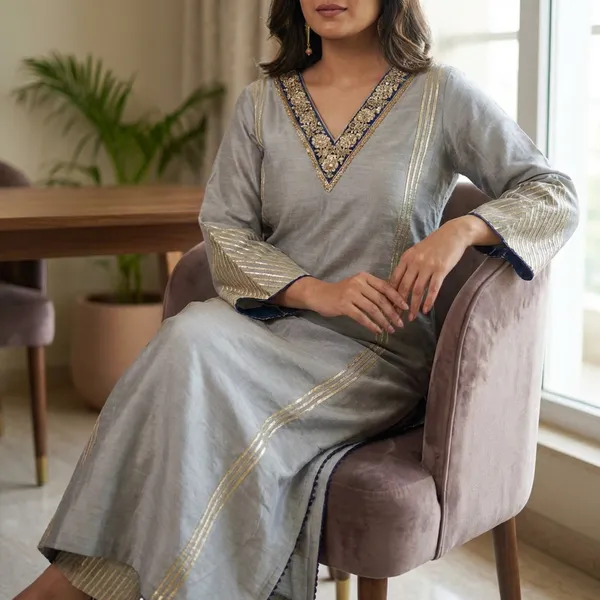 Grey_cotton_Kurta_Set_For_Women