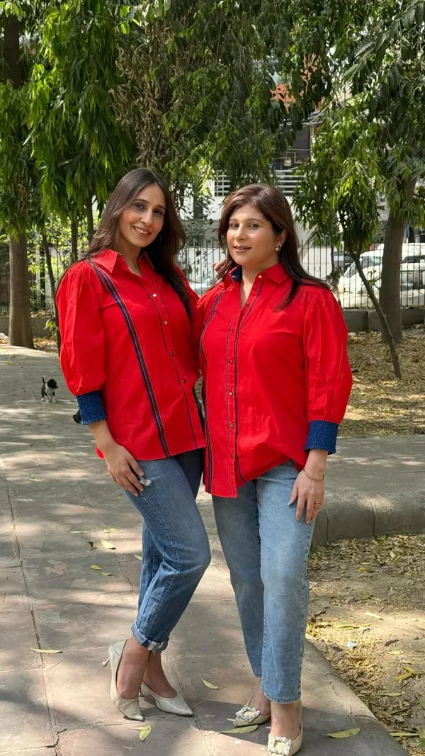 Red_cotton_Casual_Top_For_Women