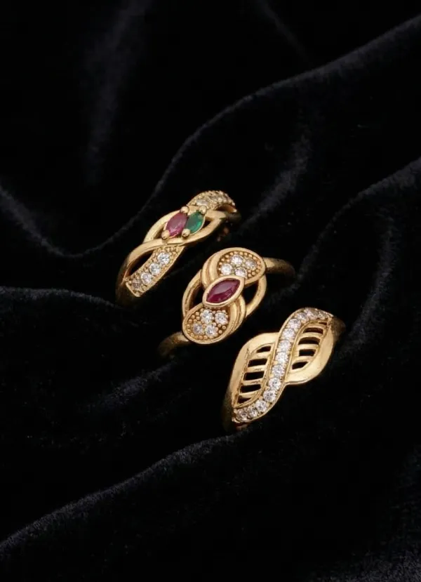Premium_Gold_Plated_Designer_Finger_Ring_Combo_Set_For_Women_Cz_Ruby_Green_Stone_Studded_Adjustable_Rings_Fancy_Ethnic_Party_Wear_Jewellery