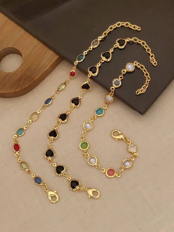 Gold-Plated_Multicolor_Stone_Bracelet_Set_(Pack_of_3)