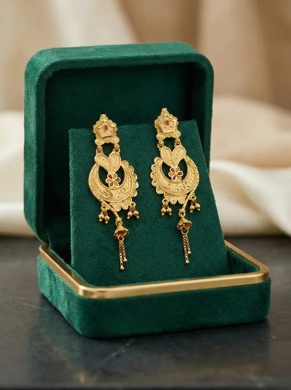 Traditional_Gold_Plated_Latkan_Earrings_For_Women_Girls_Latest_Fancy_Drop_Earrings_With_Chain_Design_Ethnic_Party_Wear_Jewelry