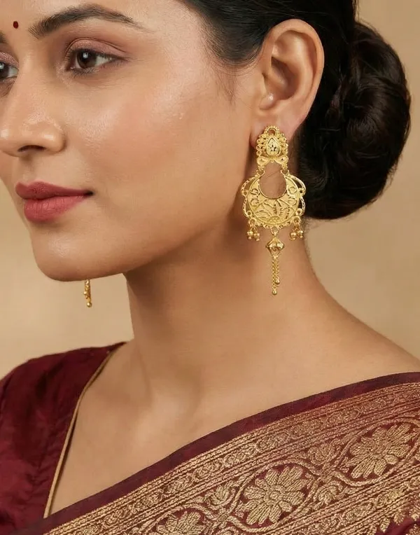 Traditional_Gold_Plated_Latkan_Earrings_For_Women_Girls_Latest_Fancy_Drop_Earrings_With_Chain_Design_Ethnic_Party_Wear_Jewelry