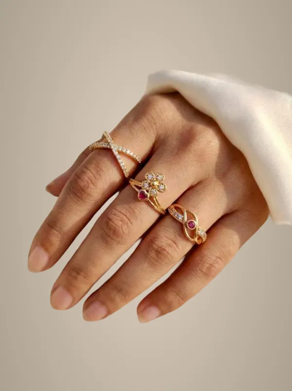 Gold_Plated_Criss_Cross_Cz_Diamoond_Studded_Free_Size_Adjustable_Finger_Ring_For_Women_Girls_Stylish_Party_Daily_Wear