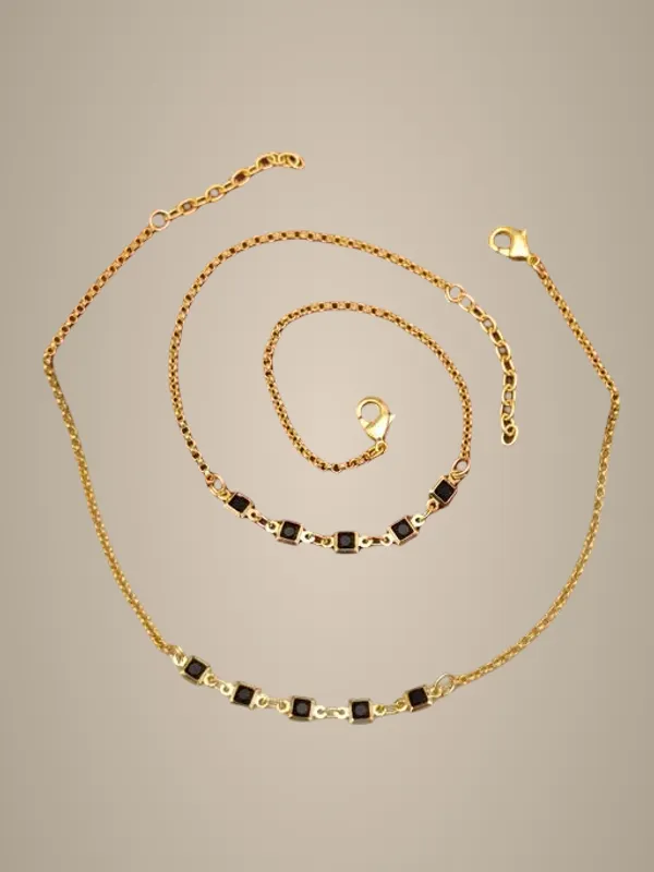 Trendy_Gold_Plated_Black_Stone_Payal_For_Women_Girls_Stylish_Daily_Wear_Anklet_Adjustable_Fancy_Paya