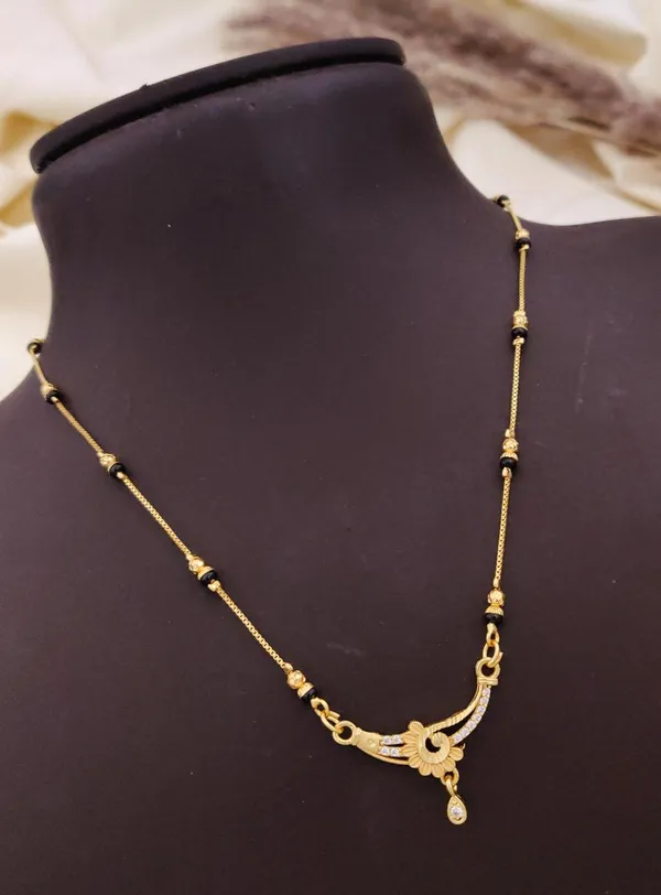 Gold_Plated_Black_Beads_Mangalsutra_For_Women_Stylish_Cz_Stone_Studded_Designer_Pendant_Lightweight_Daily_Wear_Traditional_Mangal_Chain_Necklace