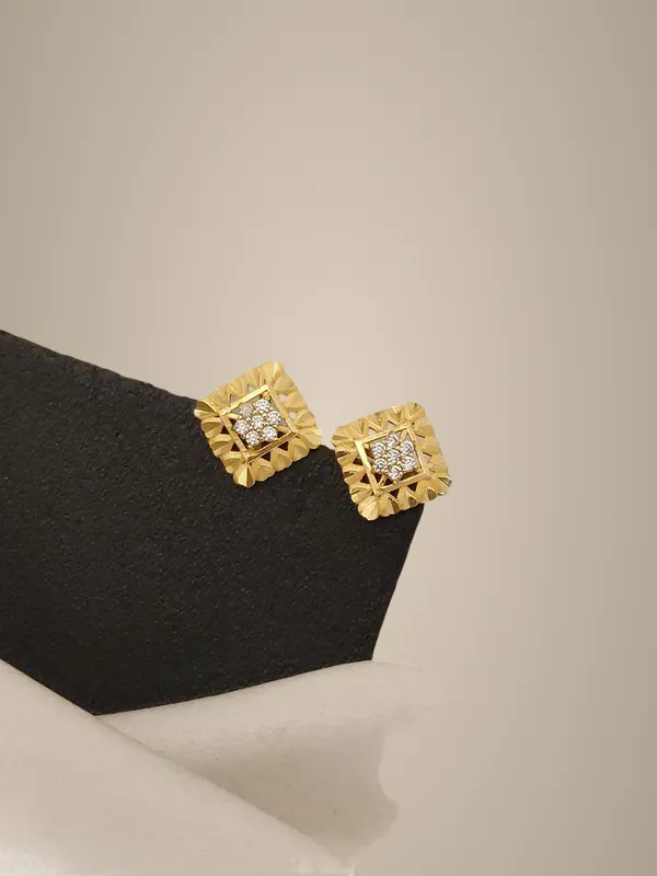 Gold-Plated_Square_Diamond_Stud_Earrings