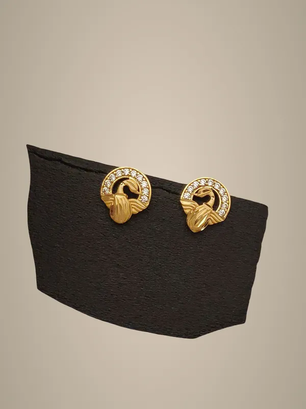 Gold-Toned_Knotted_Earrings_with_Crystal_Detailing