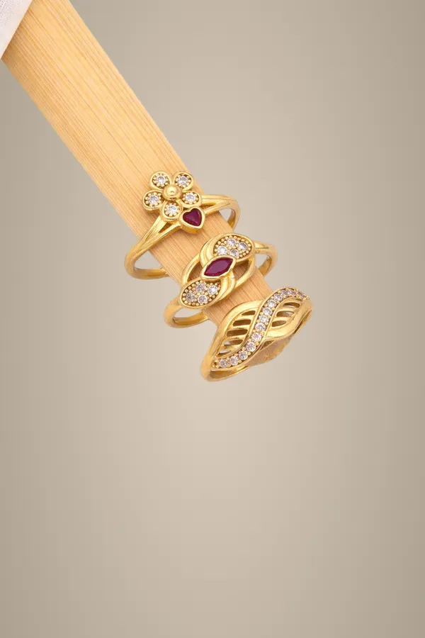 Set_of_3_Gold-Toned_Designer_Finger_Rings_with_Stones