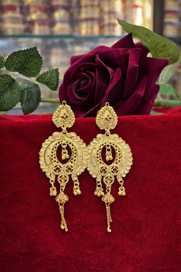 Gold_Plated_Designer_Chandbali_Earrings_For_Women_Floral_Ethnic_Long_Drop_Earrings_Wedding_Jewellery
