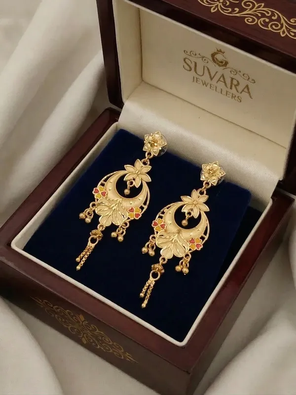 Gold_Plated_Designer_Chandbali_Earrings_For_Women_Floral_Ethnic_Long_Drop_Earrings_Wedding_Jewellery