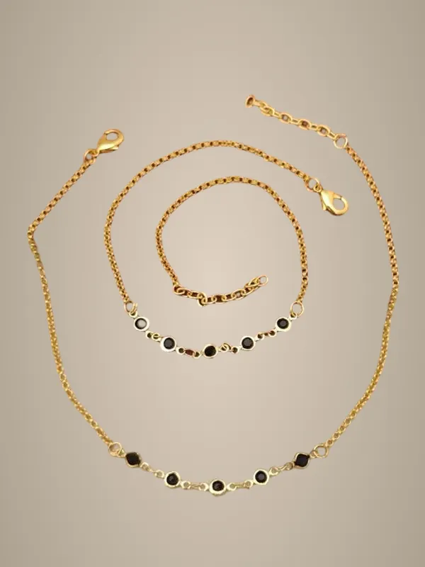 Trendy_Gold_Plated_Black_Stone_Payal_For_Women_Girls_Stylish_Daily_Wear_Anklet_Adjustable_Fancy_Paya