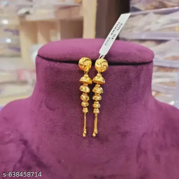 Traditional_Gold_Plated_Long_Jhumka_Earrings_For_Women_Girls_Lightweight_Dangling_Design_Bridal_Festive_Wear_Jewellery