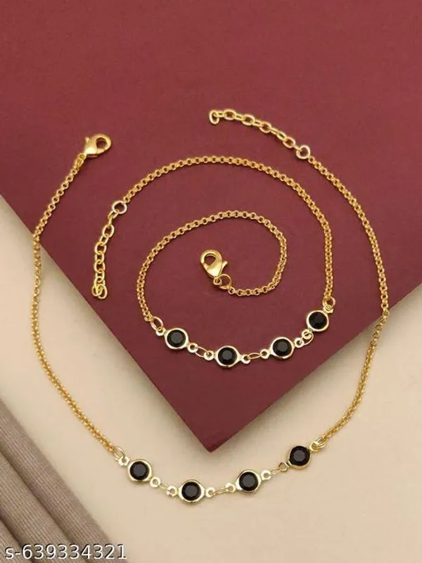 Trendy_Gold_Plated_Black_Stone_Payal_For_Women_Girls_Stylish_Daily_Wear_Anklet_Adjustable_Fancy_Paya