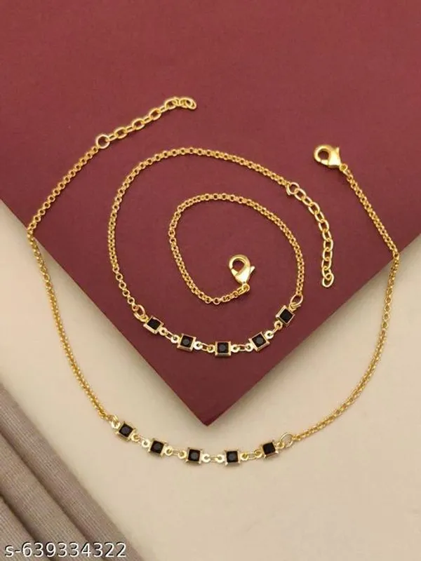 Trendy_Gold_Plated_Black_Stone_Payal_For_Women_Girls_Stylish_Daily_Wear_Anklet_Adjustable_Fancy_Paya