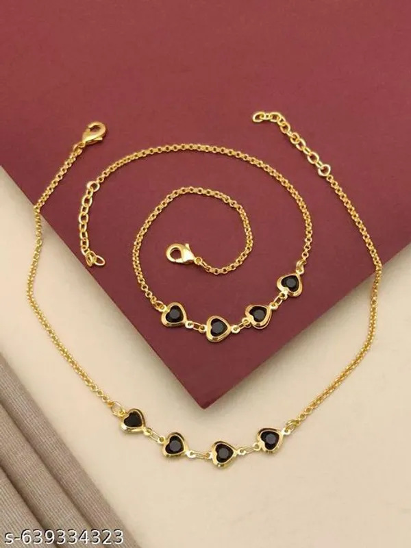 Trendy_Gold_Plated_Black_Stone_Payal_For_Women_Girls_Stylish_Daily_Wear_Anklet_Adjustable_Fancy_Paya