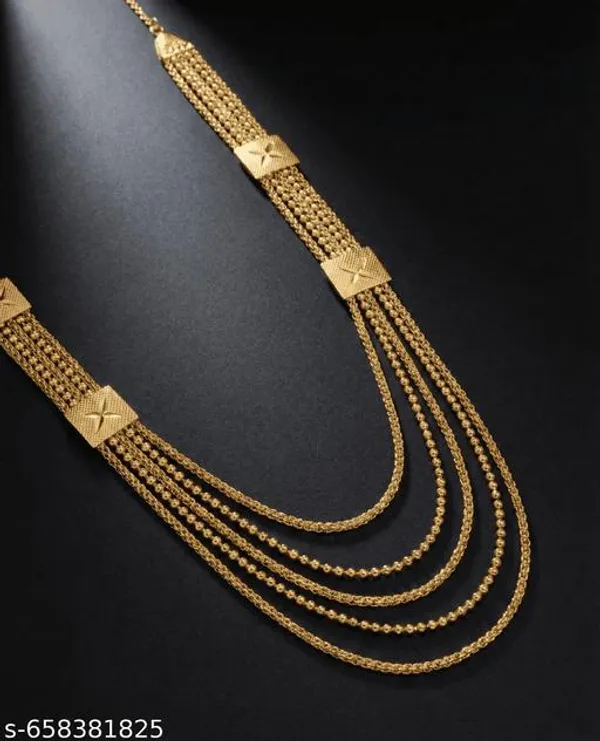 Gold_Plated_Long_5_Line_Necklace_For_Women_Traditional_Multi_Layer_Chain_Necklace_Ethnic_Party_Wedding_Jewellery
