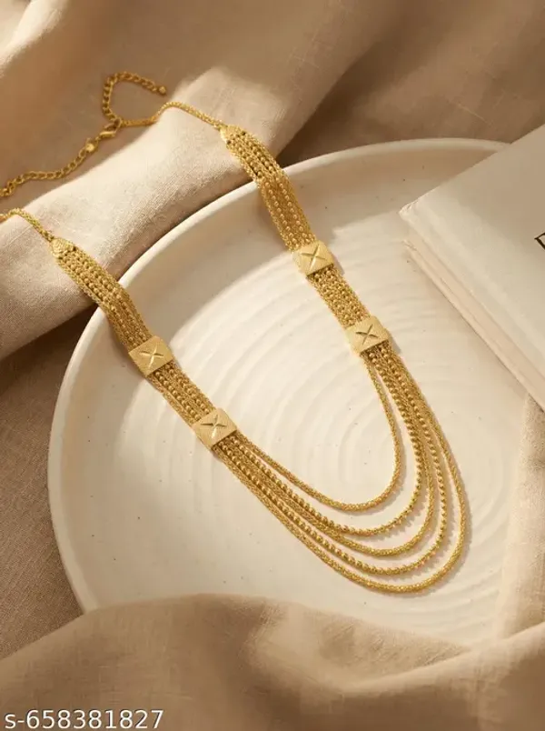 Gold_Plated_Long_5_Line_Necklace_For_Women_Traditional_Multi_Layer_Chain_Necklace_Ethnic_Party_Wedding_Jewellery
