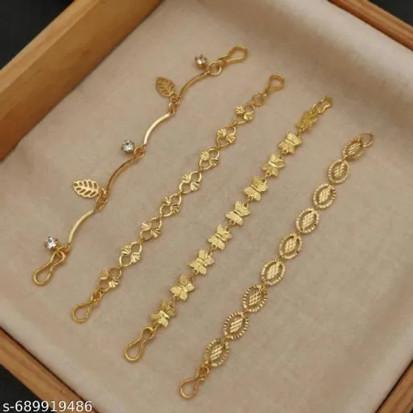 Latest_Gold_Plated_Bracelet_For_Girls_Elegant_Designer_Fashion_Jewellery