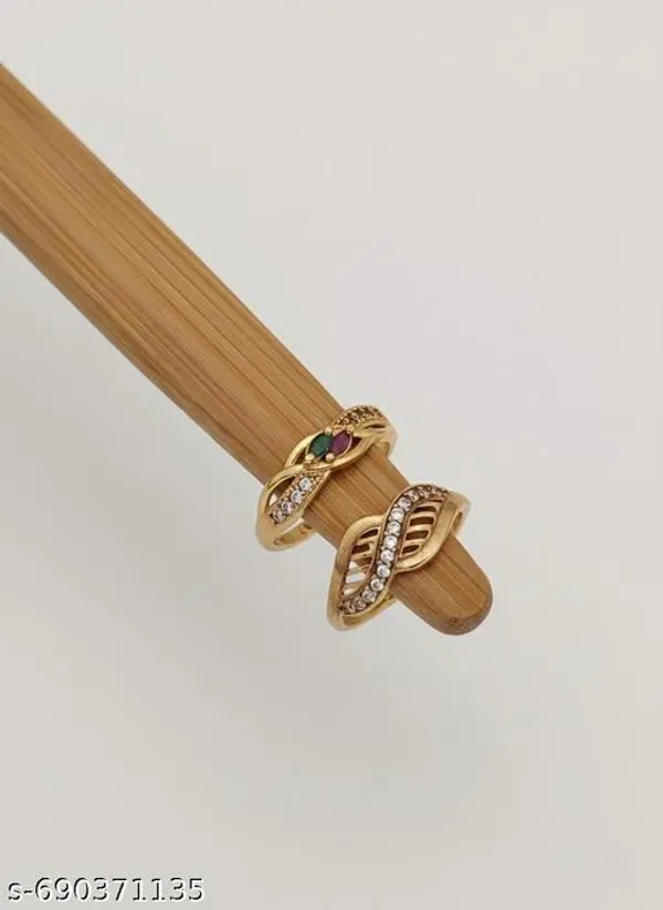Gold_Plated_Adjustable_Toe_Rings_For_Women_Set_Of_2_Fancy_Ad_Stone_Bichhiya_Combo