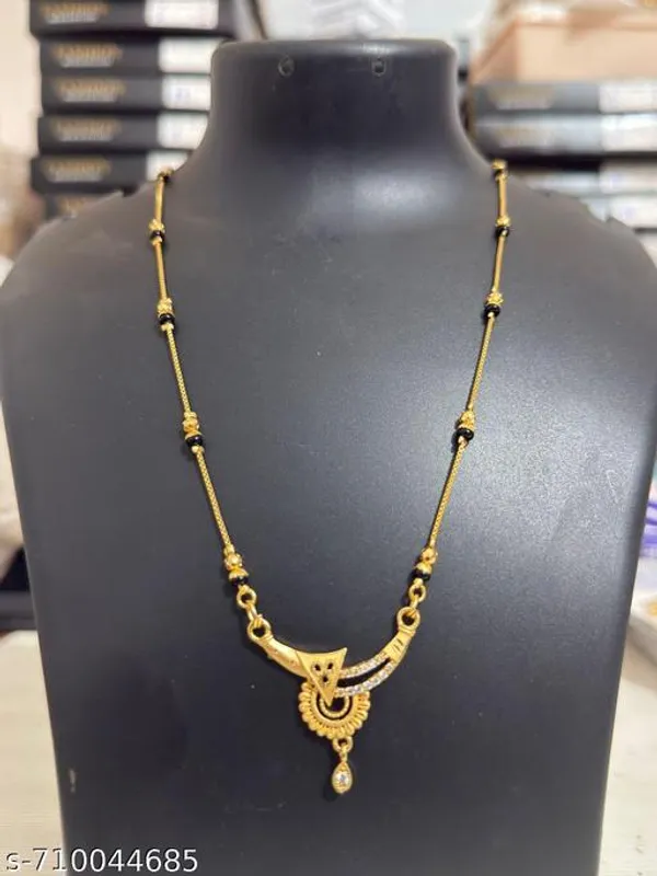 Elegant_Gold_Plated_Traditional_Mangalsutra_For_Women_Black_Beads_Chain_With_Designer_Pendant_Daily_Wear_Festive_Use_Mangalsutra_Necklace