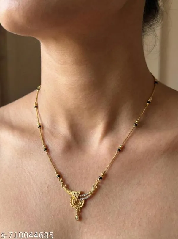 Elegant_Gold_Plated_Traditional_Mangalsutra_For_Women_Black_Beads_Chain_With_Designer_Pendant_Daily_Wear_Festive_Use_Mangalsutra_Necklace
