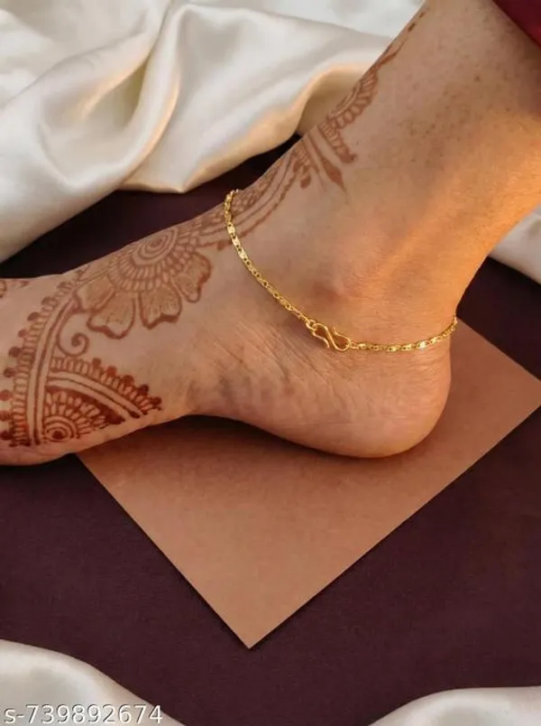 18k_Gold_Plated_Minimalist_Chain_Anklet_For_Women_Simple_Rectangular_Bar_Daily_Wear_Payal_Anti_Tarnish_Skin_Friendly_Leg_Chain_Stylish_Foot_Jewelry_Gift