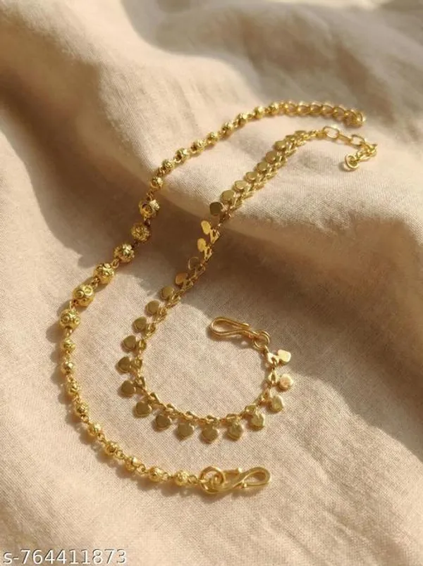 Fancy_Gold_Plated_Heart_Design_Bracelet_Combo_For_Women_Girls_Adjustable_Chain_Bracelet_Set_Daily_Wear_Trendy_Fashion_Jewellery