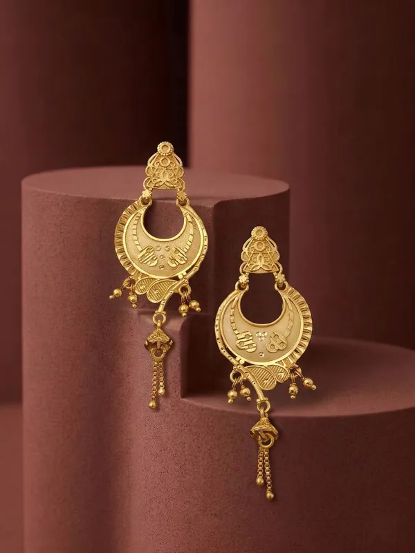 Elegant_Gold_Plated_Floral_Chandbali_Earrings_For_Women_Traditional_Ethnic_Hanging_Earrings_With_Beads_Festive_Wedding_Wear_Jewellery