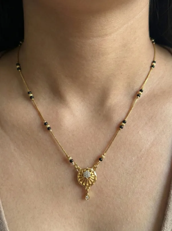 Classic_Gold_Plated_Mangalsutra_With_Black_Beads_Circular_Diamondd_Look_Pendant_For_Women