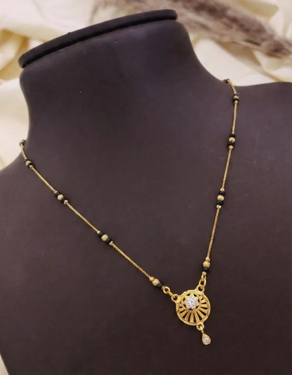 Classic_Gold_Plated_Mangalsutra_With_Black_Beads_Circular_Diamondd_Look_Pendant_For_Women