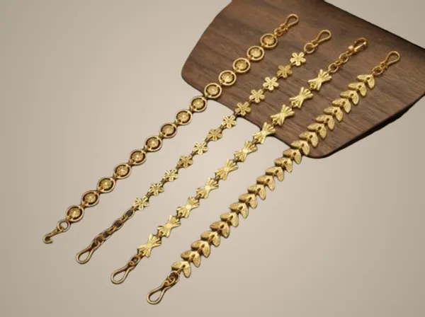 Set_Of_4_Gold_Plated_Assorted_Chain_Bracelets_Leaf_Butterfly_Floral_Daily_Wear_Combo_Pack