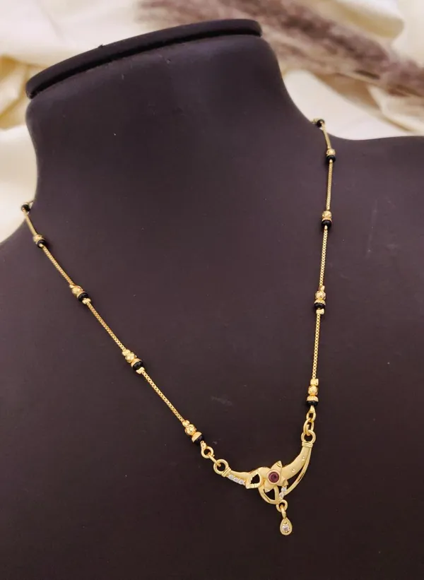 Elegant_Gold_Plated_Traditional_Mangalsutra_For_Women_Black_Beads_Chain_With_Designer_Pendant_Daily_Wear_Festive_Use_Mangalsutra_Necklace