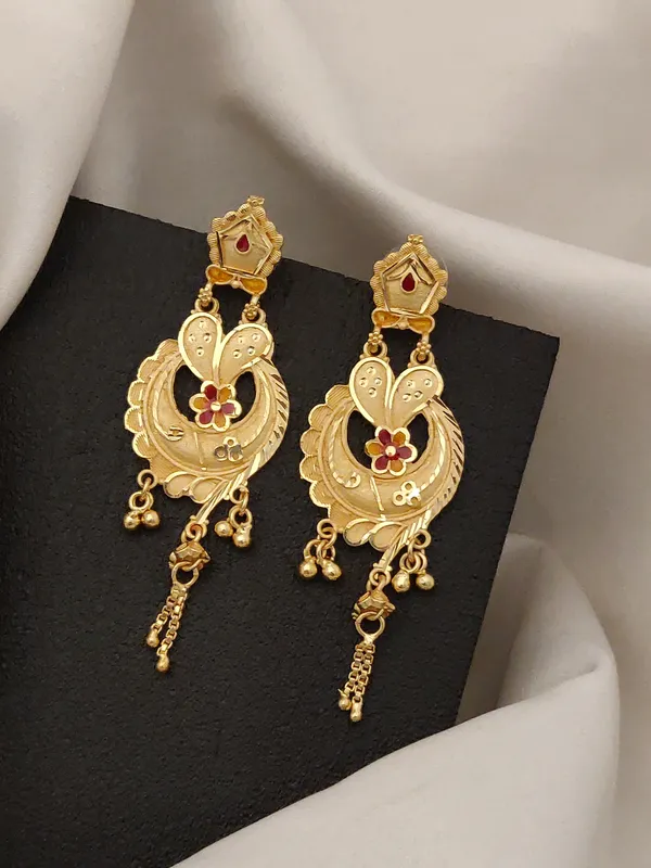 Traditional_Gold_Plated_Antique_Circular_Chandbali_Earrings_For_Women_Ethnic_Cutwork_Design_Dangler_Earrings_Bridal_Festive_Party_Wear