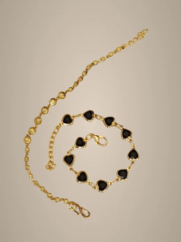 Gold-Plated_Heart_Jewelry_Set_with_Black_Stones