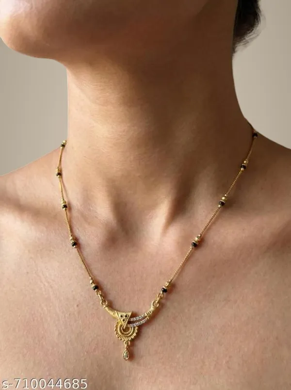 Elegant_Gold_Plated_Traditional_Mangalsutra_For_Women_Black_Beads_Chain_With_Designer_Pendant_Daily_Wear_Festive_Use_Mangalsutra_Necklace