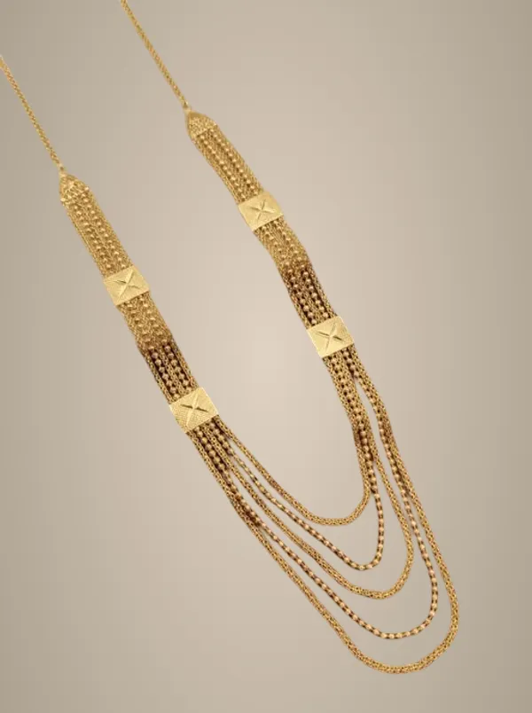 Gold_Plated_Long_5_Line_Necklace_For_Women_Traditional_Multi_Layer_Chain_Necklace_Ethnic_Party_Wedding_Jewellery