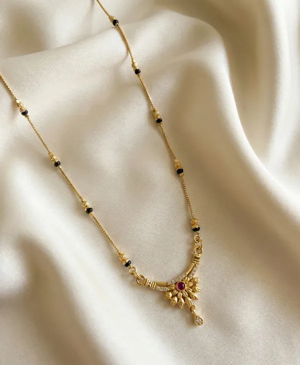 Elegant_Gold_Plated_Traditional_Mangalsutra_For_Women_Black_Beads_Chain_With_Designer_Pendant_Daily_Wear_Festive_Use_Mangalsutra_Necklace