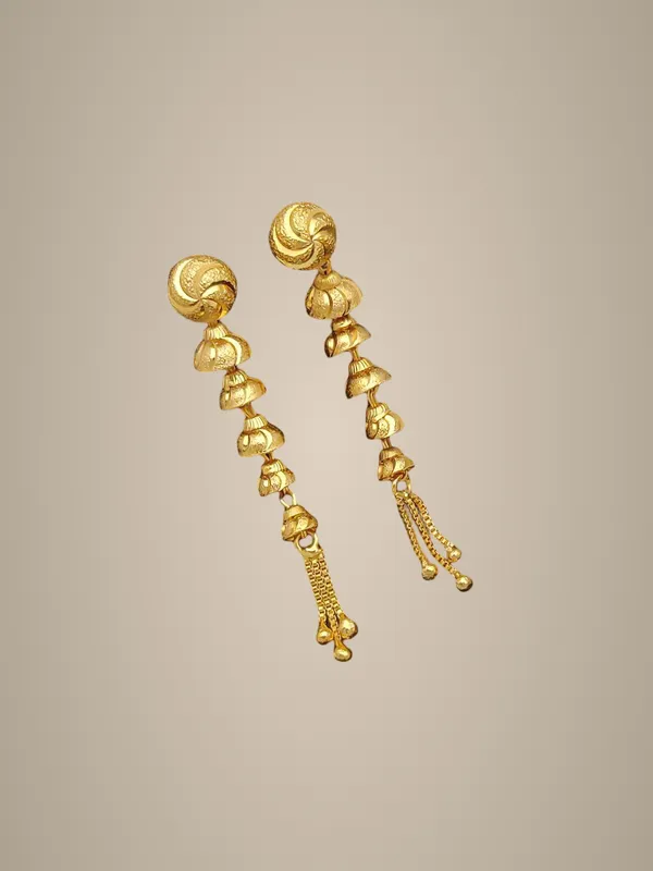 Traditional_Gold-Toned_Jhumka_Earrings_with_Tiered_Droplet_Design