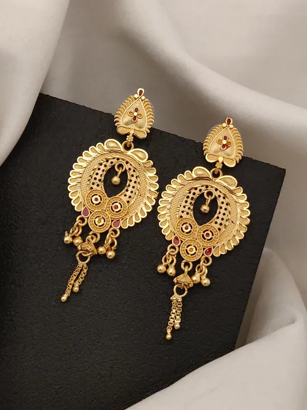 Gold_Plated_Antique_Chandbali_Earrings_For_Women_Latest_Designer_Long_Earrings_Wedding_Festive_Jewellery