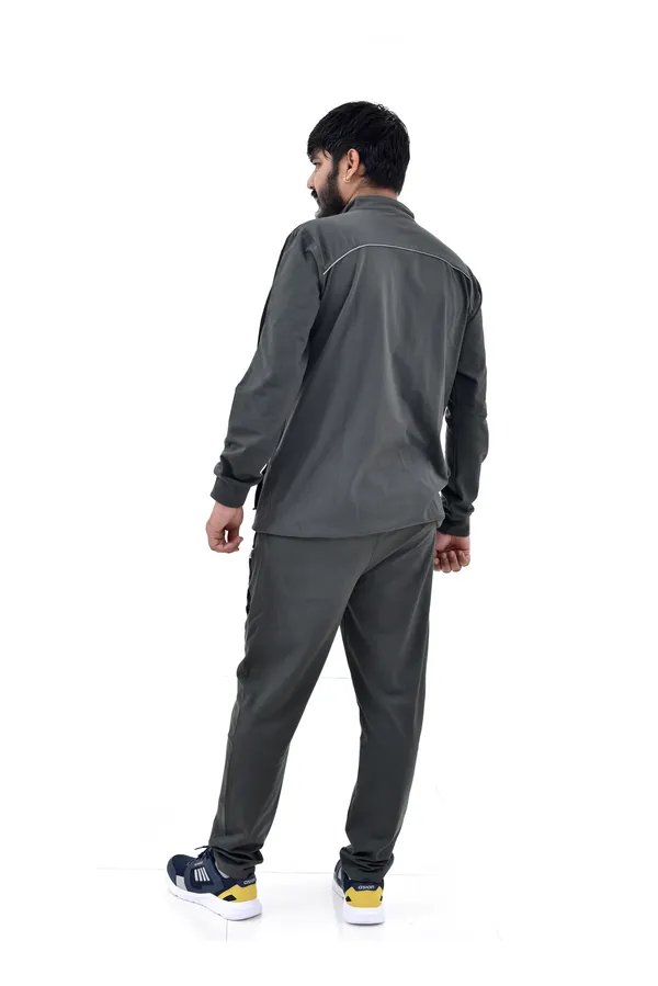 White_And_Grey_Polyester_Tracksuit_Set_For_Men