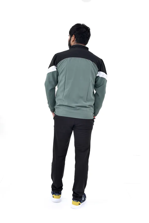Green_And_Black_Polyester_Tracksuit_Set_For_Men