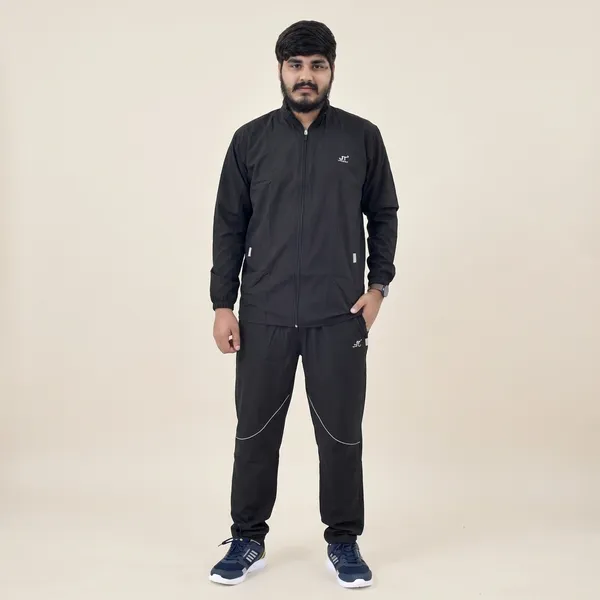 Black_Polyester_Tracksuit_Set_For_Men