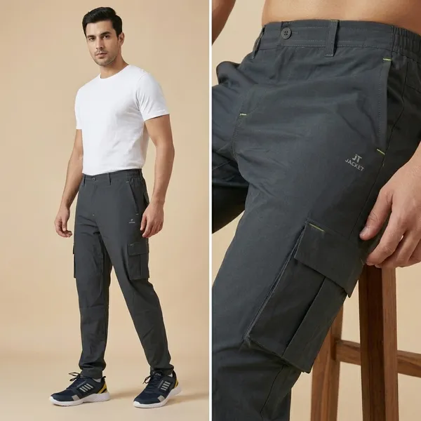 Grey_Polyester_Cargo_Track_Pants_For_Men