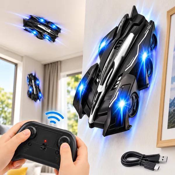 Skaleups_Wall_Climbing_RC_Car_with_Remote_Control,_360°_Rotation,_LED_Lights_&_USB_Rechargeable_Stunt_Racing_Toy_for_Kids